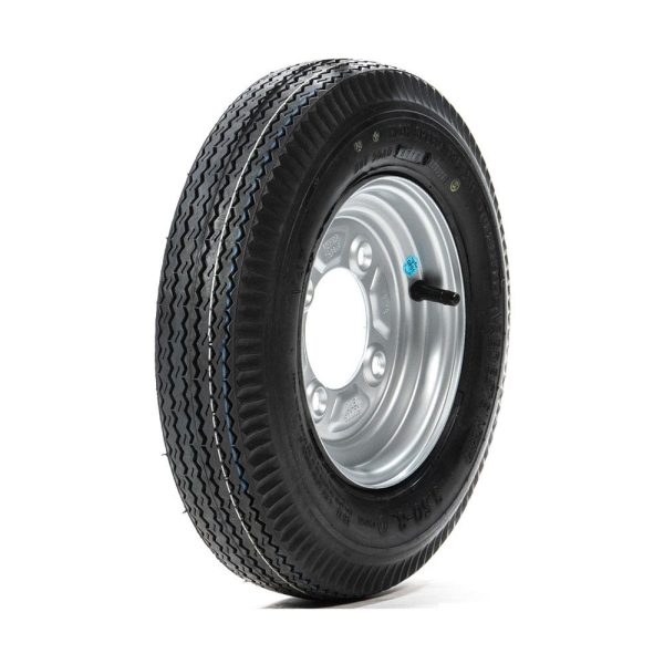 3.50 x 8, 4 stud 115mm PCD wheel and tyre assembly